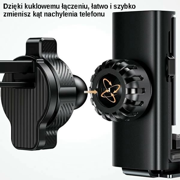 Mbajtës për celular USAMS US-ZJ058, për makinë, i zi