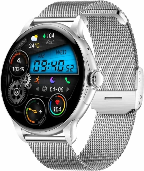Smartwatch për femra Rubicon, argjendi