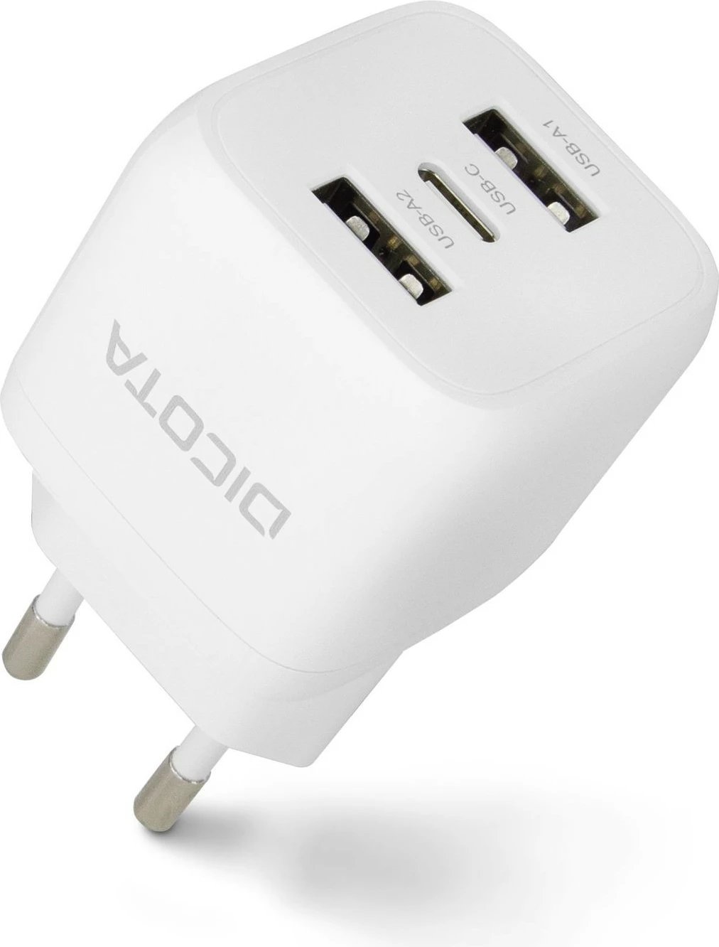 Karikues DICOTA D32069, 32W, USB-C dhe USB-A, i bardhë