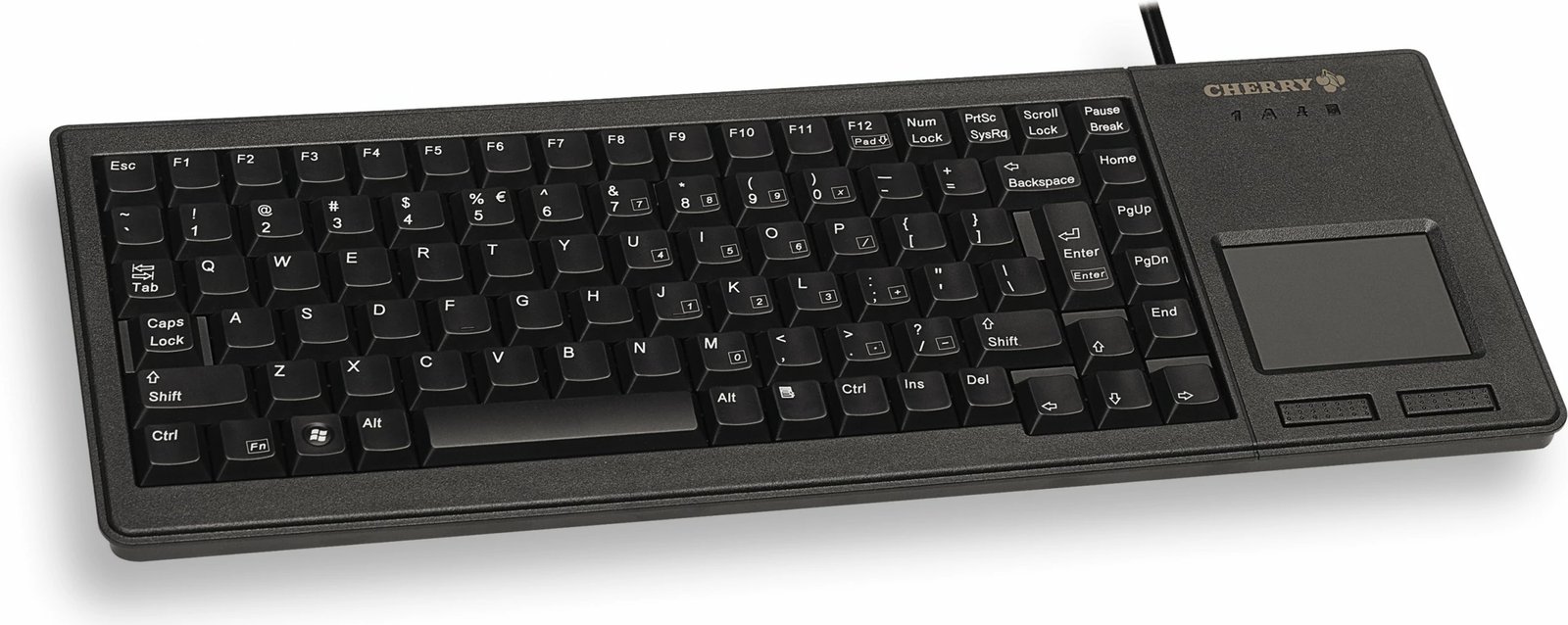 Tastierë Cherry G84-5500LUMFR-2 me touchpad, mekanike, AZERTY, USB, e zezë