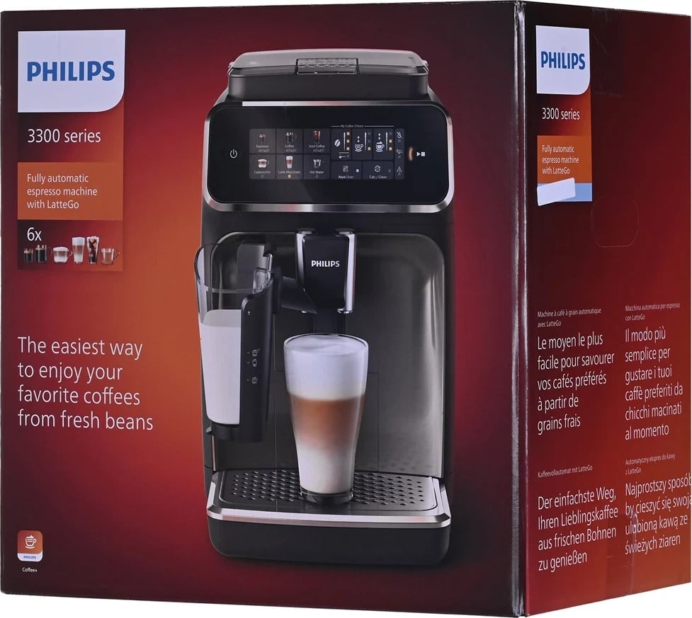 Aparat kafeje Philips EP3341/50, Espresso, i zi
