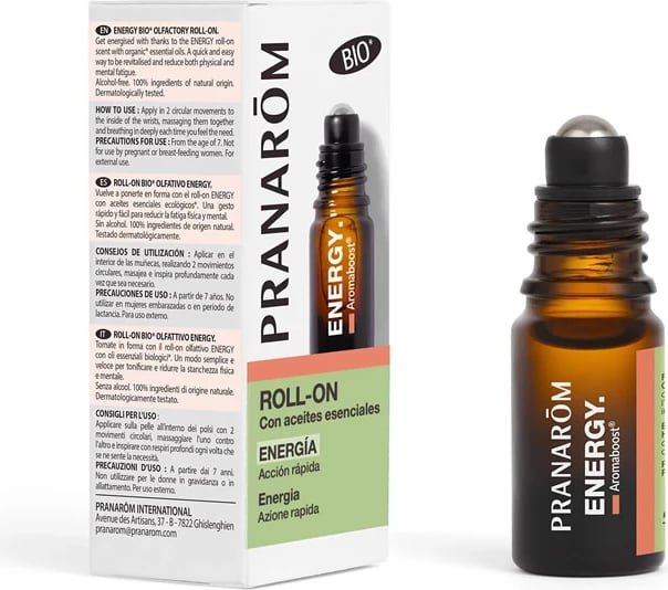 Roll-on energjik për femra dhe meshkuj PRANARÔM Aromaboost Energy 5ml Roll-on energjik për femra dhe meshkuj PRANARÔM Aromaboost Energy 5ml