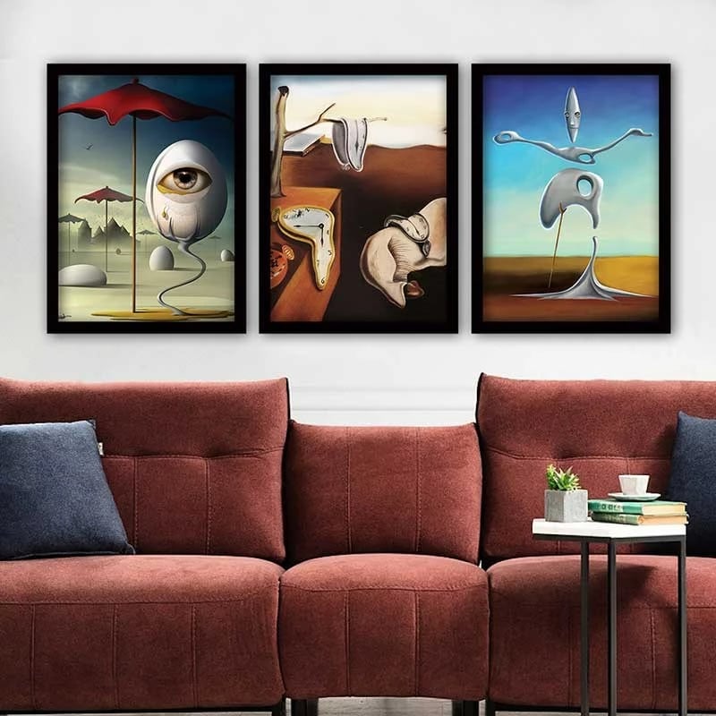 Pikturë dekorative me kornizë (3 copë), Wallity, 3SC_UN65686_3545