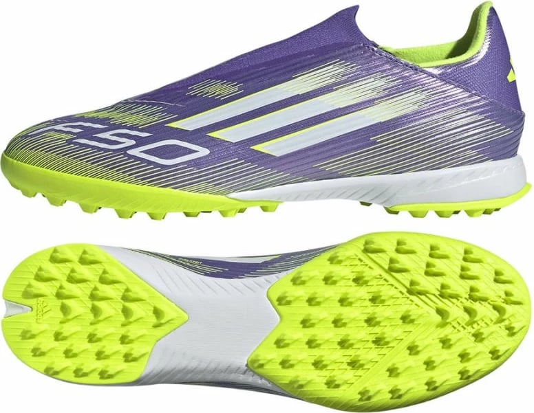 Atlete futbolli për meshkuj adidas F50, vjollcë
