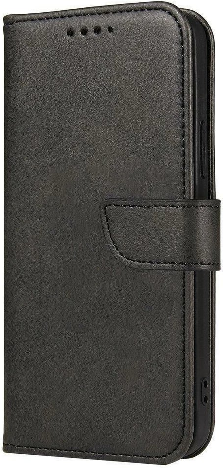 Mbështjellës Hurtel Magnet Case për OnePlus Nord N20 5G, me kapak dhe funksion stand, i zi
