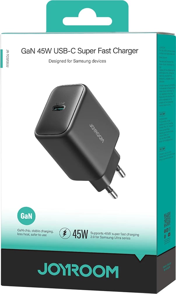 Karikues muri Joyroom JR-TCG13, 45W, GaN, USB-C, i zi