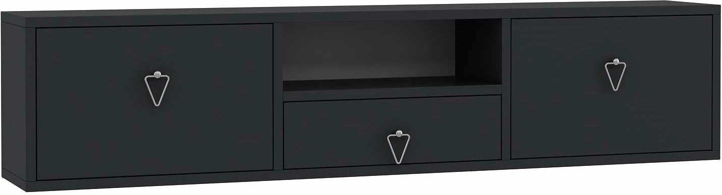 Komodë për TV Skye Decor, 1303-DROP-1, antracit, argjend