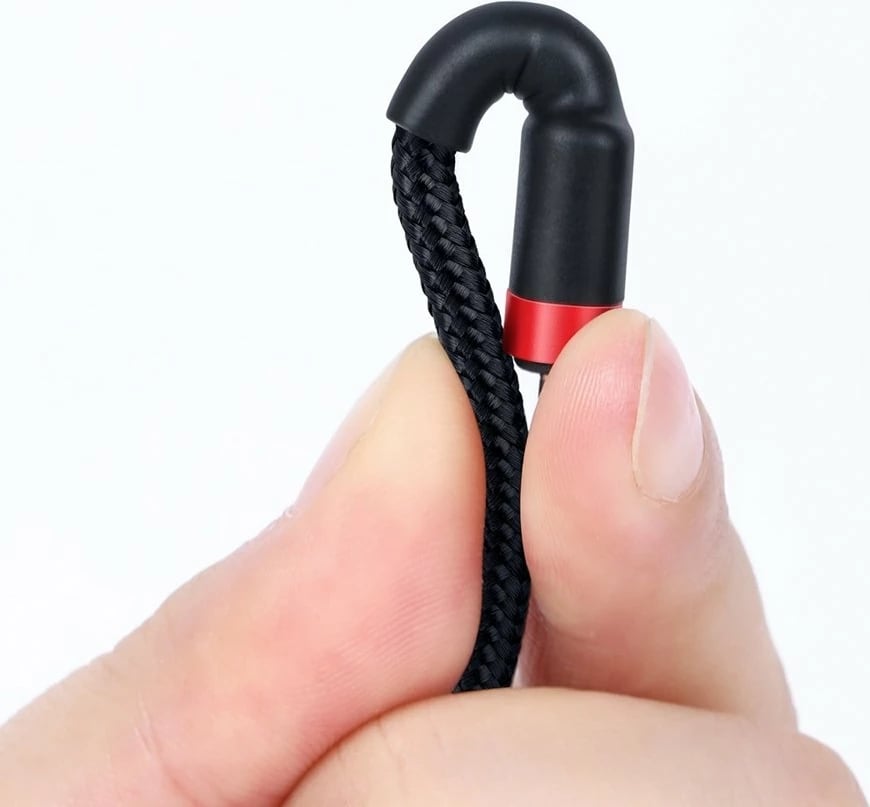Kabllo USB-C në USB-C Baseus CATKLF-G91, 1m, 60W, e zezë/kuqe