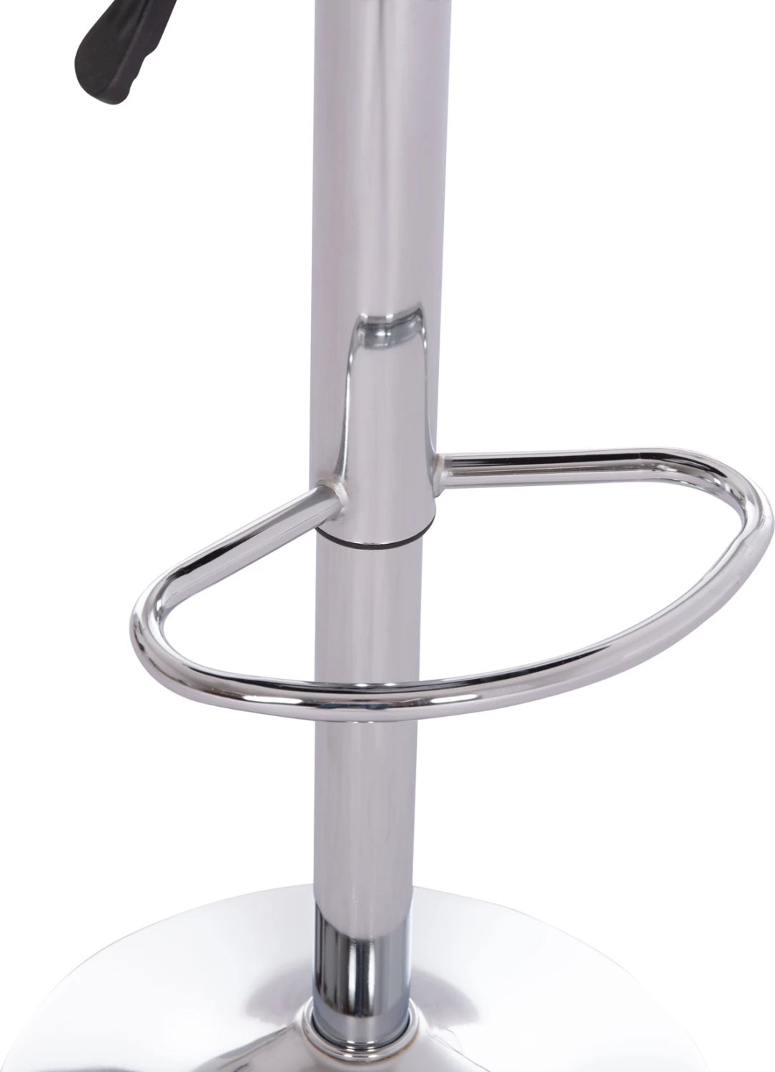 Karrige për bar REA, rrotulluese, lëkurë PU e zezë, me sustë, 54x47x96cm, set prej 2 copësh