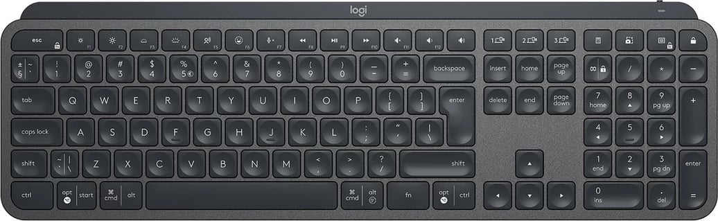 Tastierë, Logitech, MX Keys 920-010251, layout US-International, e zezë