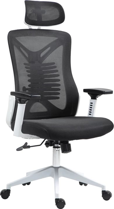 Karrige për zyre Andrew, e zezë/e bardhë