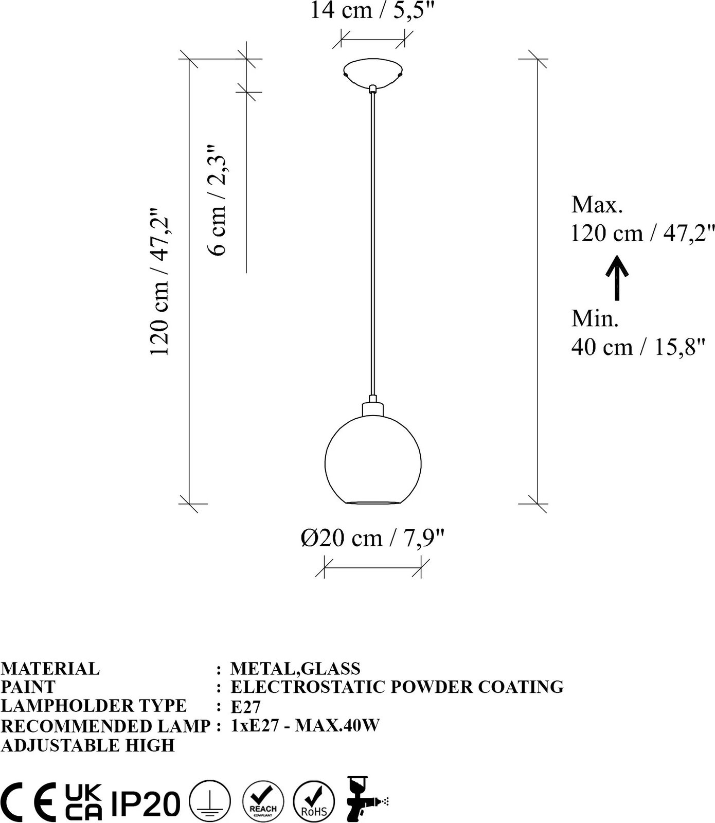 Llambë tavani Opviq Benek, rozë, 20-14313