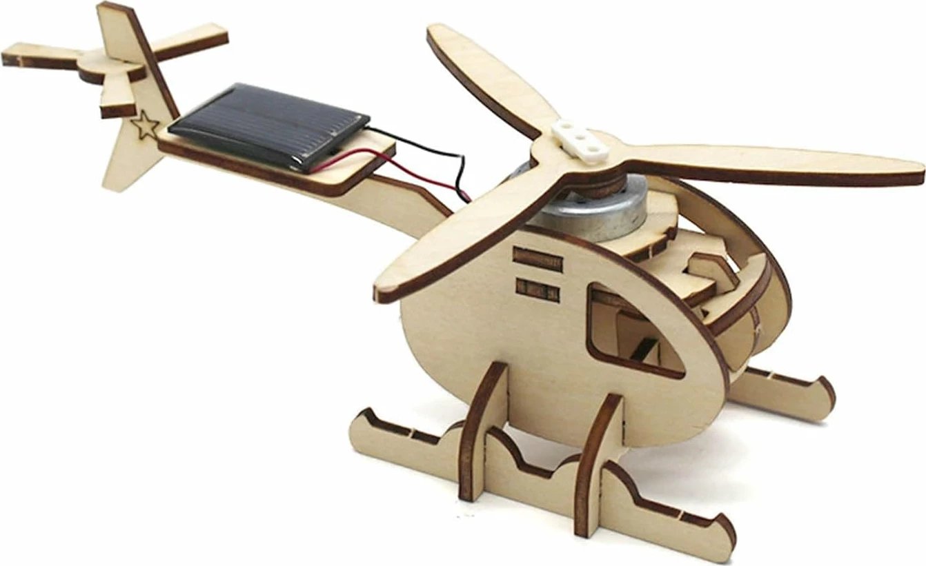 Loder edukative, ndërtimi i helikopteri prej druri
