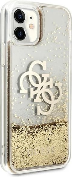Mbështjellës Guess 4G Big Liquid Glitter për iPhone 11/XR, Ari Mbështjellës Guess 4G Big Liquid Glitter për iPhone 11/XR, Ari