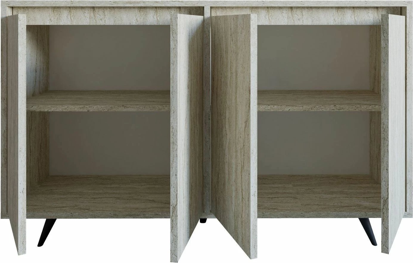 Konsol Hanah Home, Shans, ngjyrë travertin