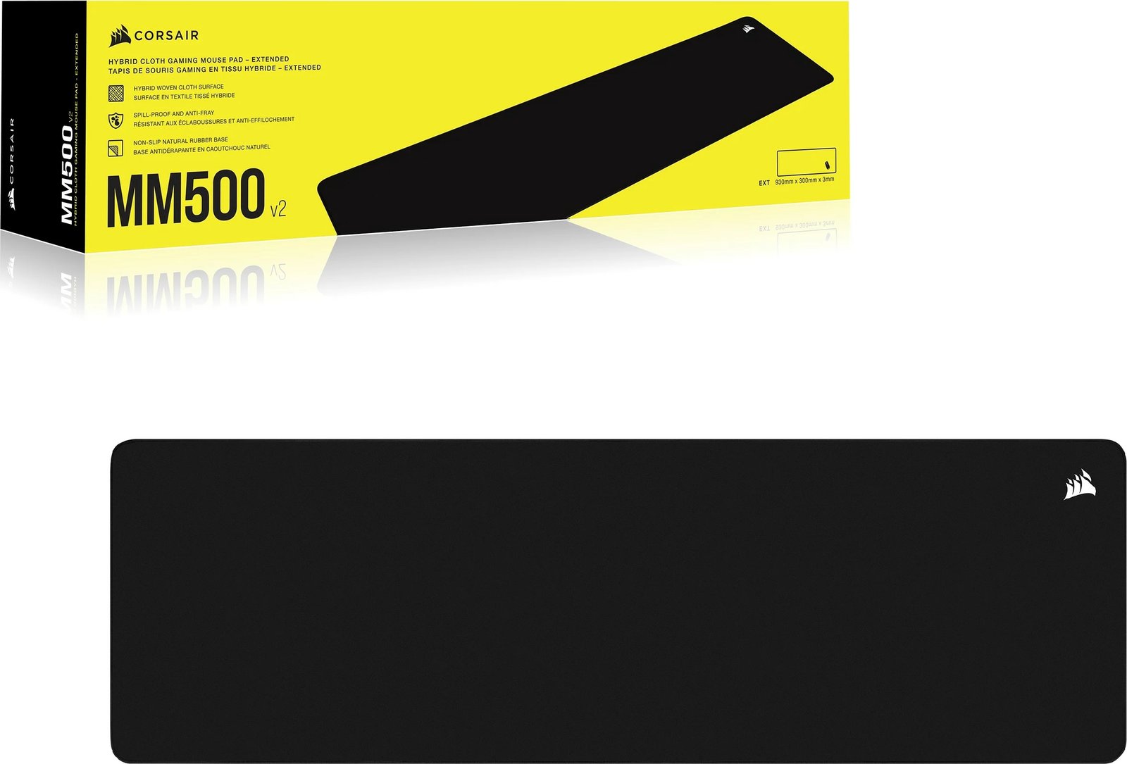 Mauspad Corsair MM500 v2-EXT, gaming, 930x300mm, i zi Mauspad Corsair MM500 v2-EXT, gaming, 930x300mm, i zi