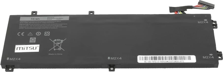 Bateri Mitsu për Dell XPS 15 9550/9560, 4910 mAh, Li-poly