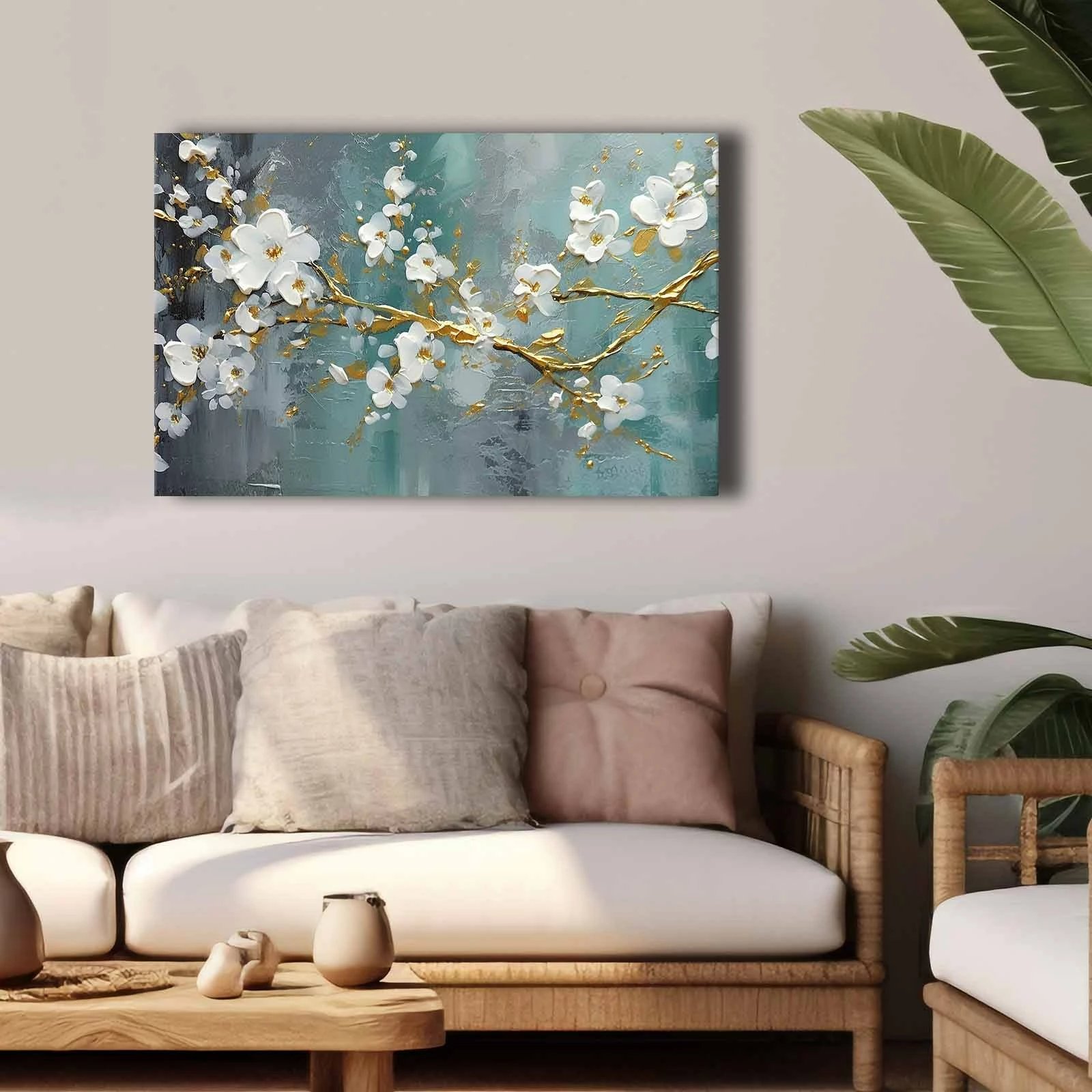 Pikturë dekorative në kanavacë, shumëngjyrëshe, 45x70cm, 4570softc-005