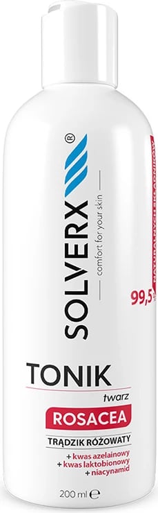 Tonik fytyre për femra SOLVERX Rosacea, 200ml Tonik fytyre për femra SOLVERX Rosacea, 200ml