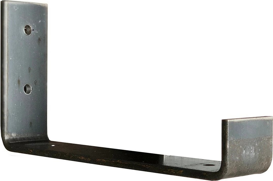 Raft dekorativ prej druri për mur, ngjyrë e zezë dhe arre, Hanah Home, Lam007