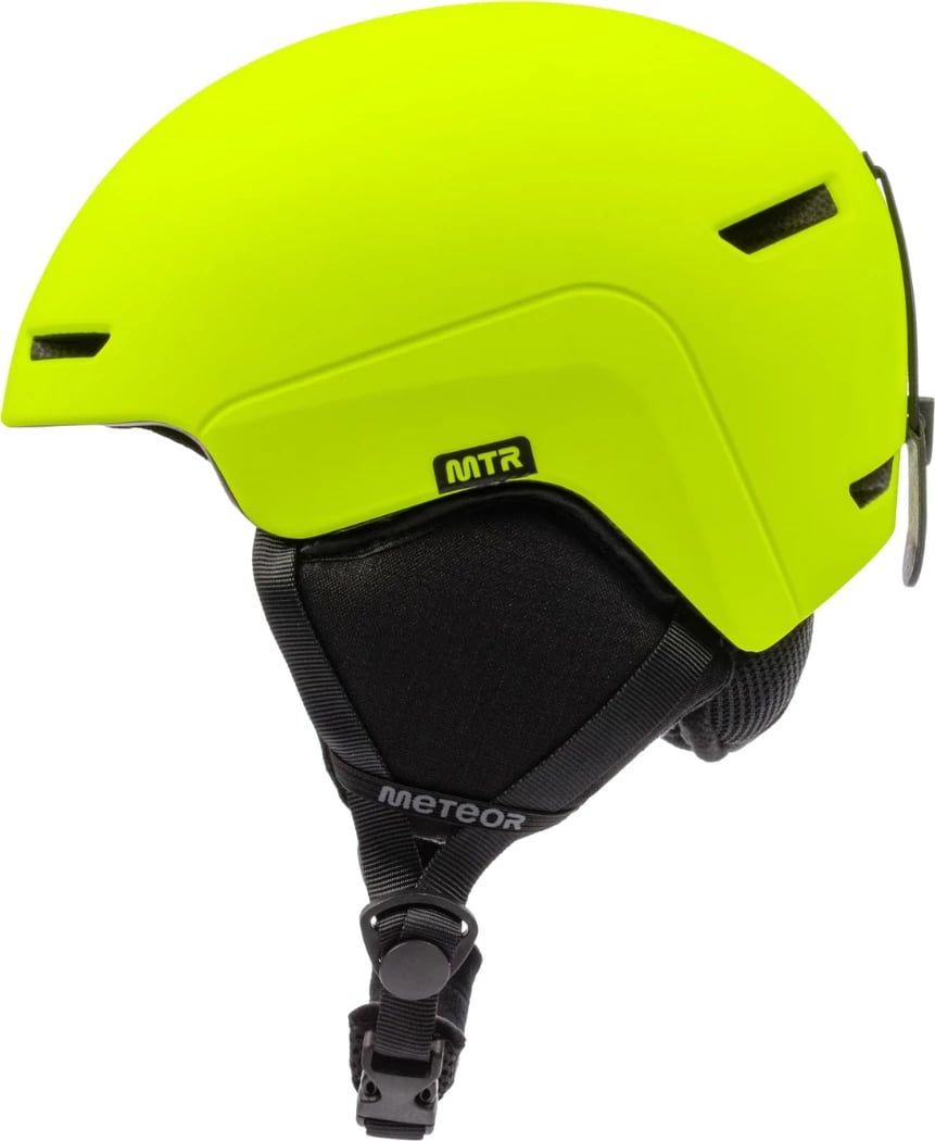 Helmetë skijimi Meteor unisex, neon e verdhë