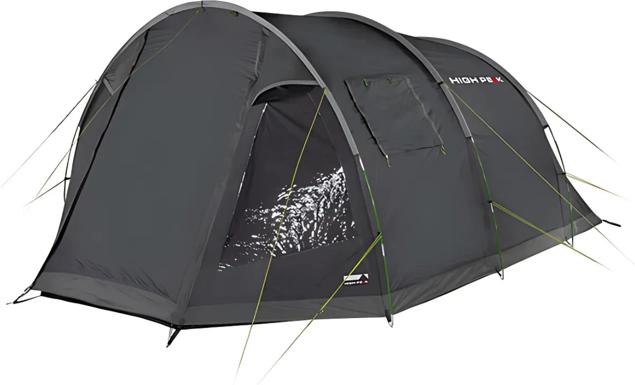 Tendë High Peak për 4 persona, ngjyrë gri e errët-jeshile
