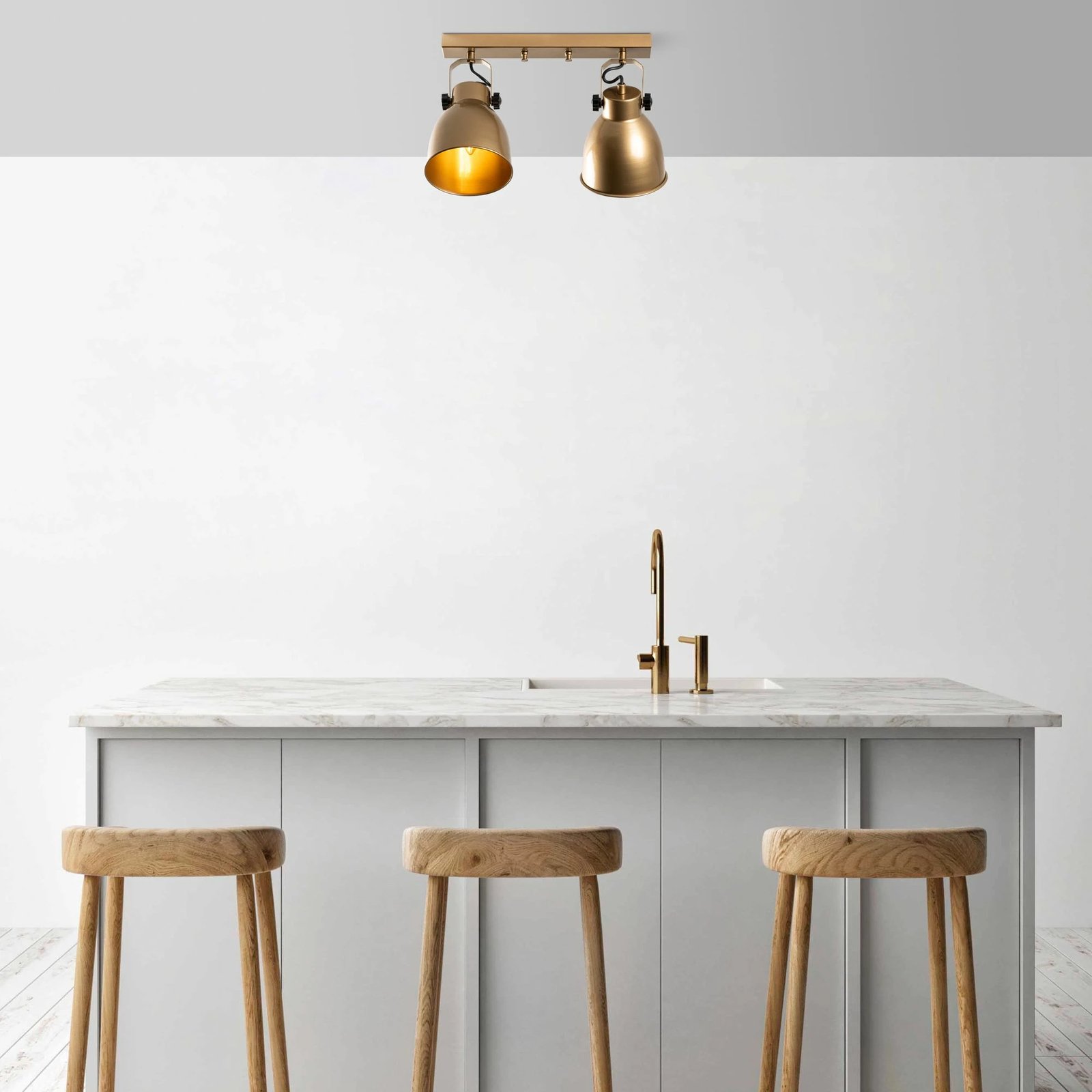 Llambë tavani Opviq, ngjyrë ari, Spotkafası - 15436