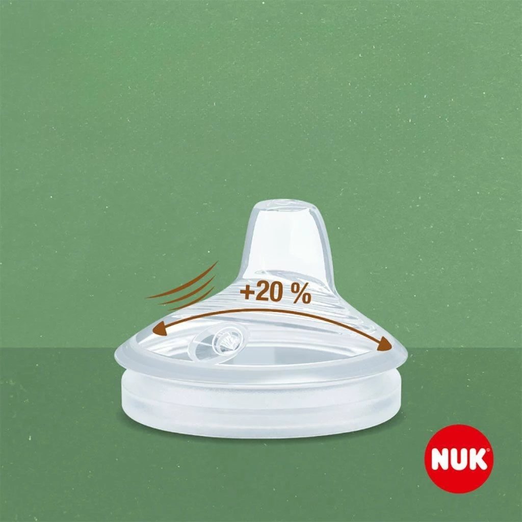 shishe mësimi për bebe, NUK for Nature, 150 ml, kontroll temperature, 6–18 muaj, kafe