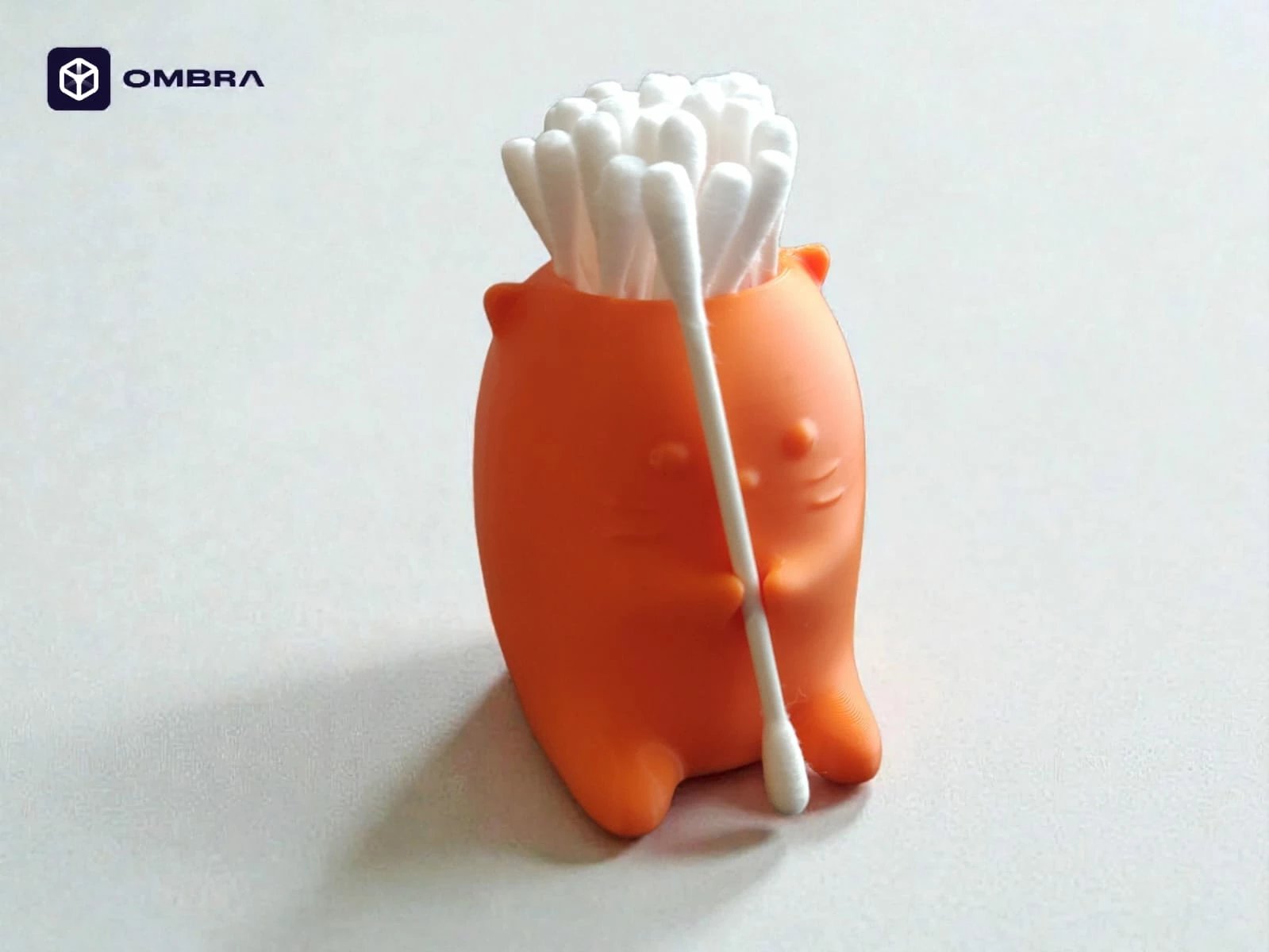 Mbajtëse për Q-tip, e portokalltë