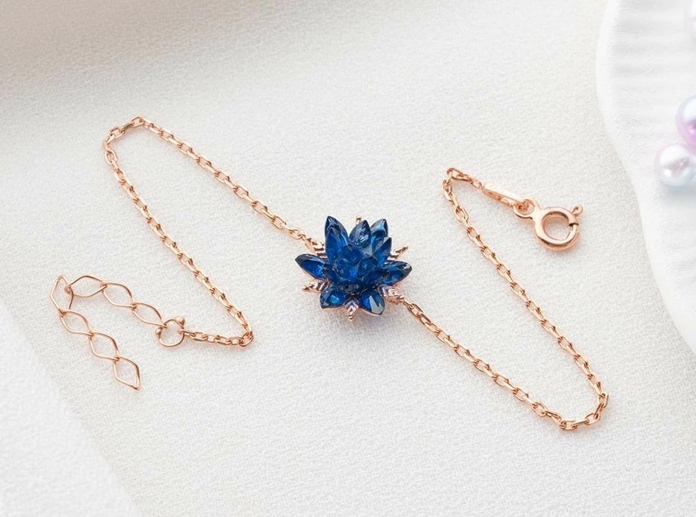 Byzylyk argjendi, ngjyrë rozë ari dhe kaltër e errët, Jumeon, NRZ999431