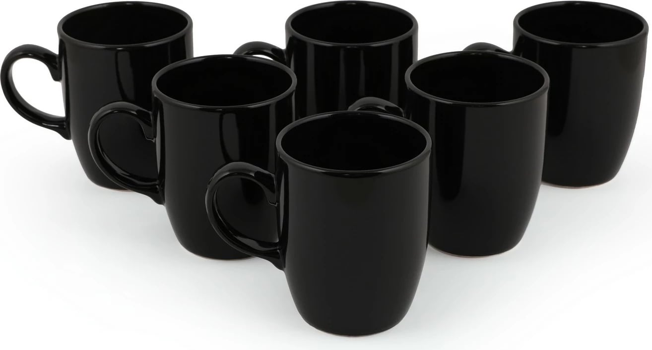 Set gotash qeramike të zeza, 6 copë, Hermia Concept, ST101206F650A0000000AET900