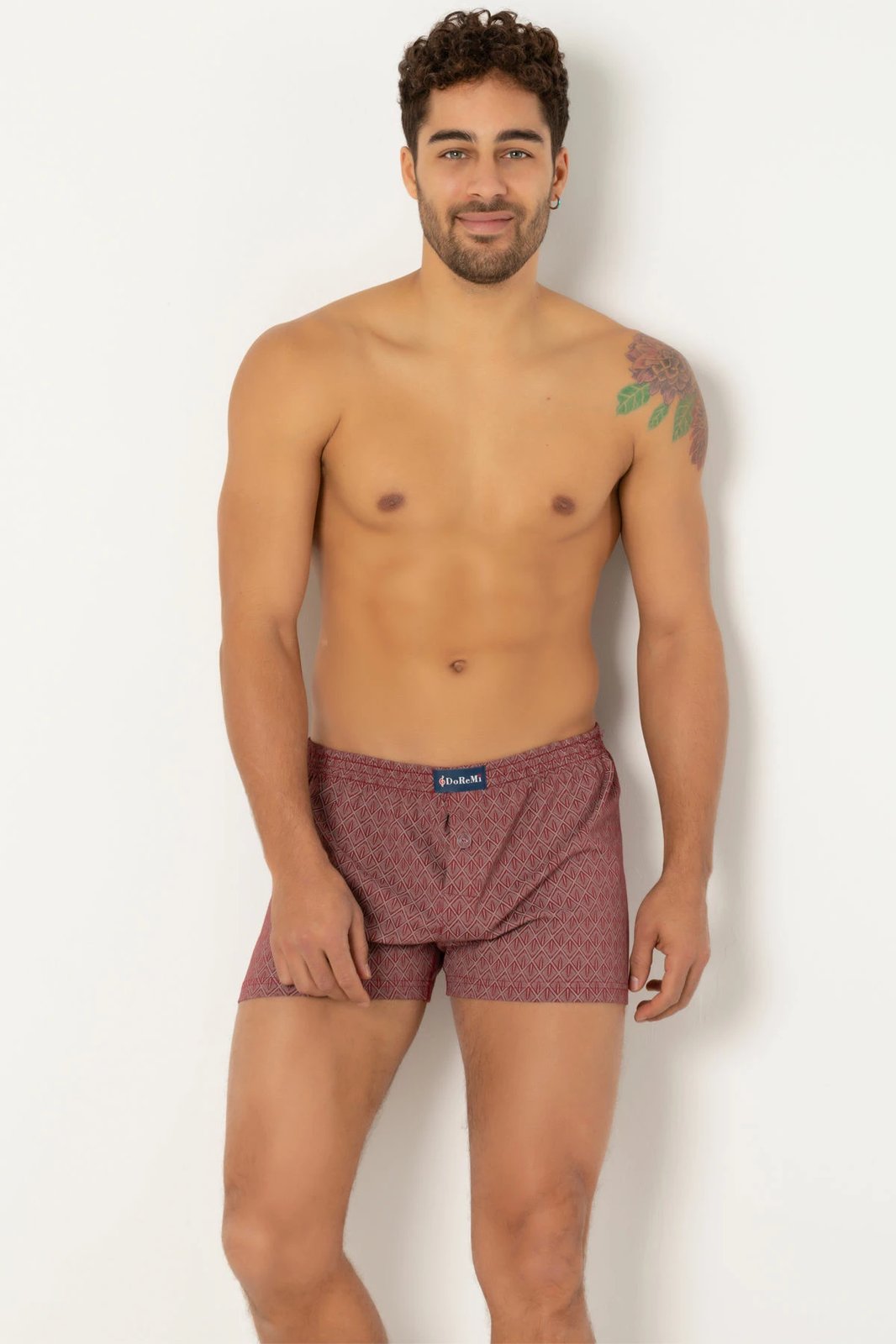 Bokserka Jumeon, ngjyrë e kuqe Claret, 002-000525