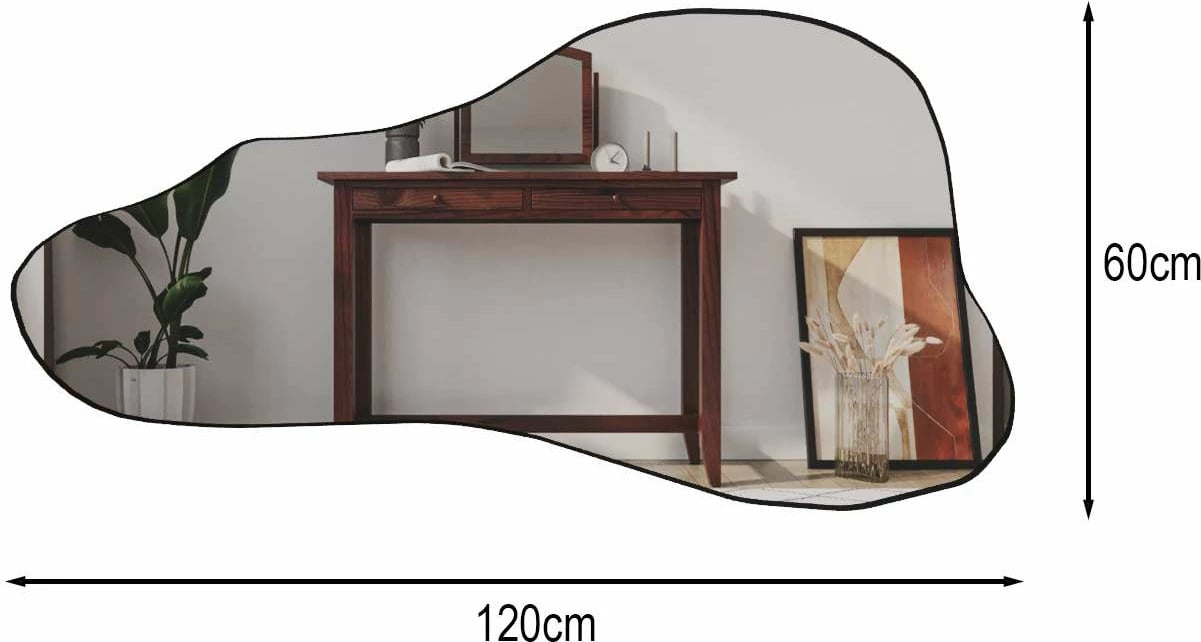 Pasqyrë dekorative Seilla, ngjyrë e zezë, Skye Decor
