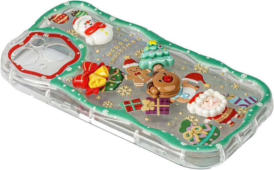 Fotroll për telefon TECH TIME Christmas Edition Green (IP12PRO)