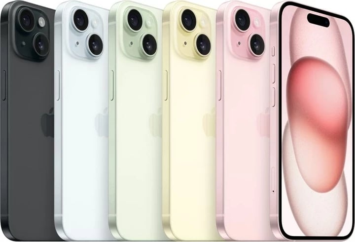 Apple iPhone 15, 6.1", 256GB, rozë