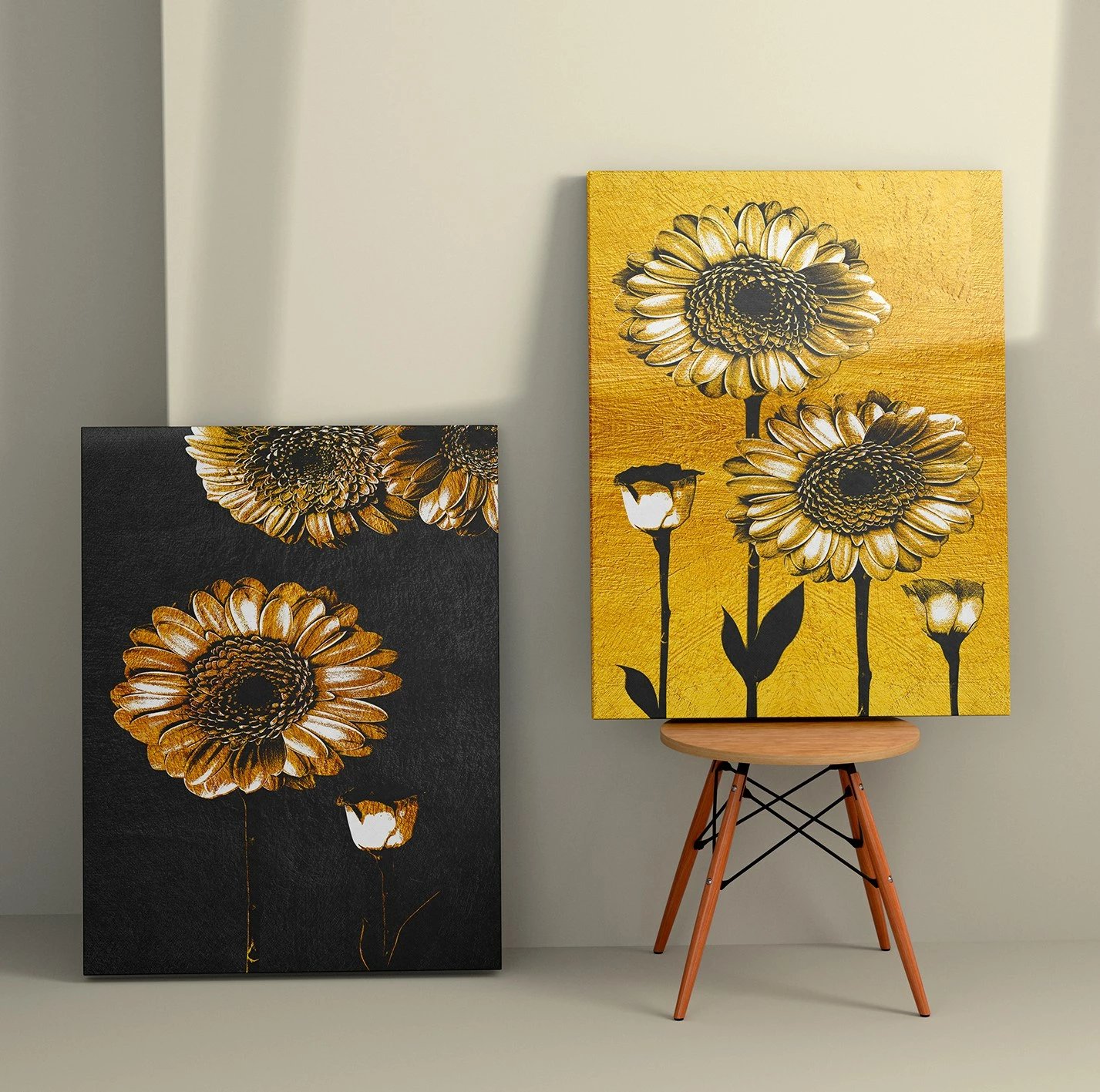 Pikturë dekorative në kanavacë (2 copë), Wallity, 2KNV4272, 50x70 cm