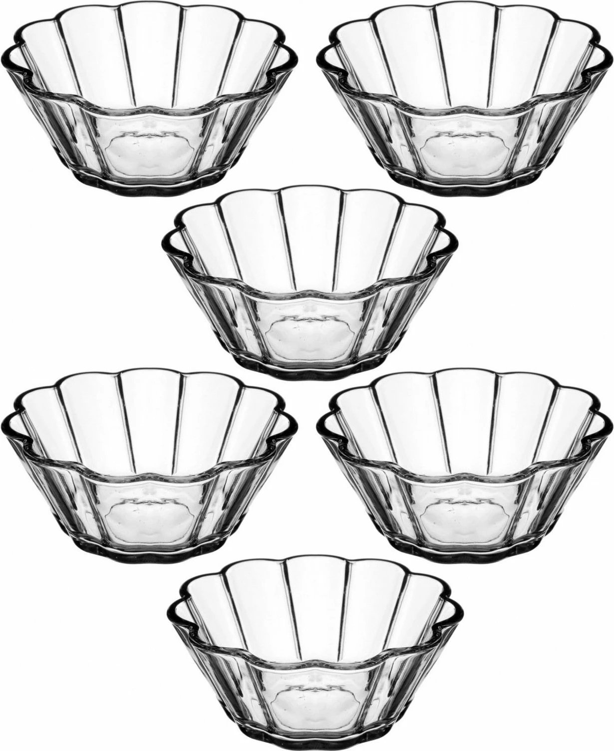Set enësh qelqi (6 copë), Hermia Concept, BL7323GCL