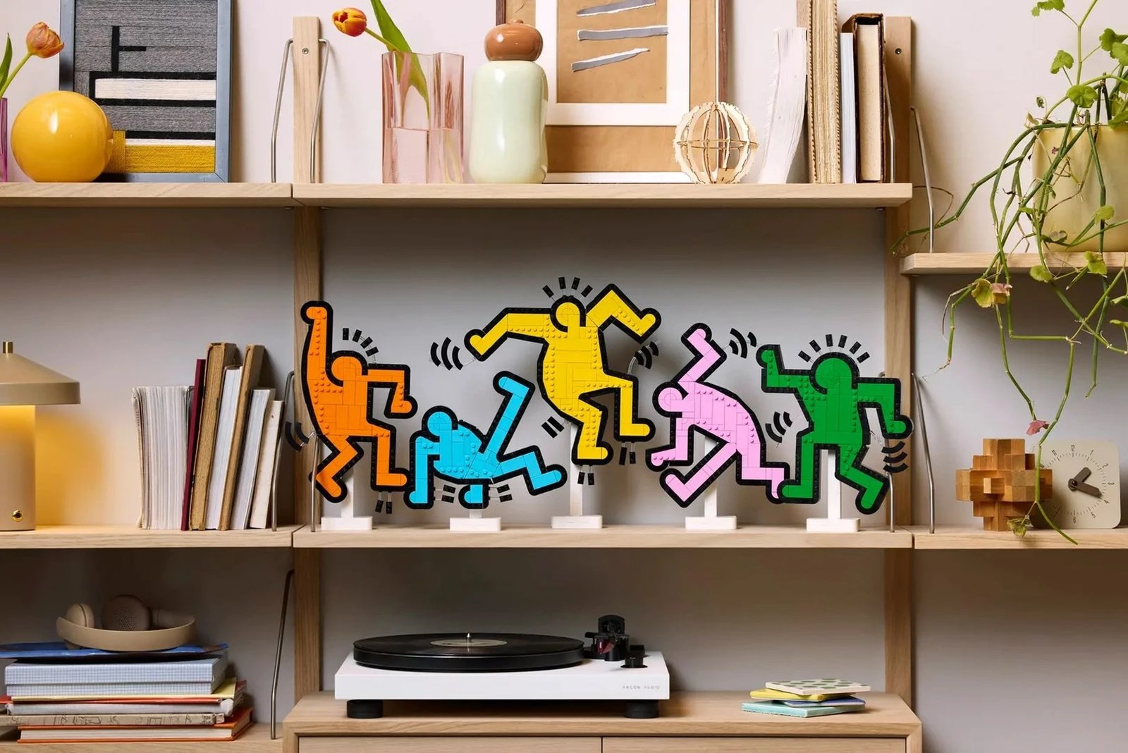 Set LEGO ART Keith Haring Dancing Figures 31216, për të rritur, shumëngjyrësh