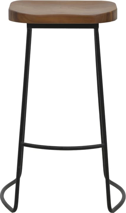 Karrige për bar Lamul dru bliri, ngjyrë arre-e zezë, 48x42x71cm