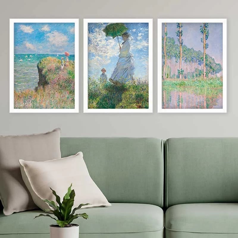 Pikturë dekorative me kornizë (3 copë), Wallity, 3BC_UN547252_3545