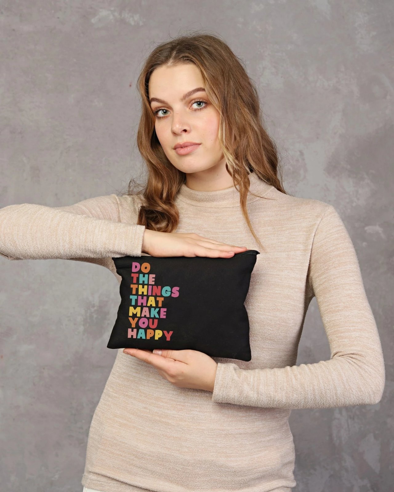 Çantë për make-up Zoozie Bags, e zezë, 25x18cm