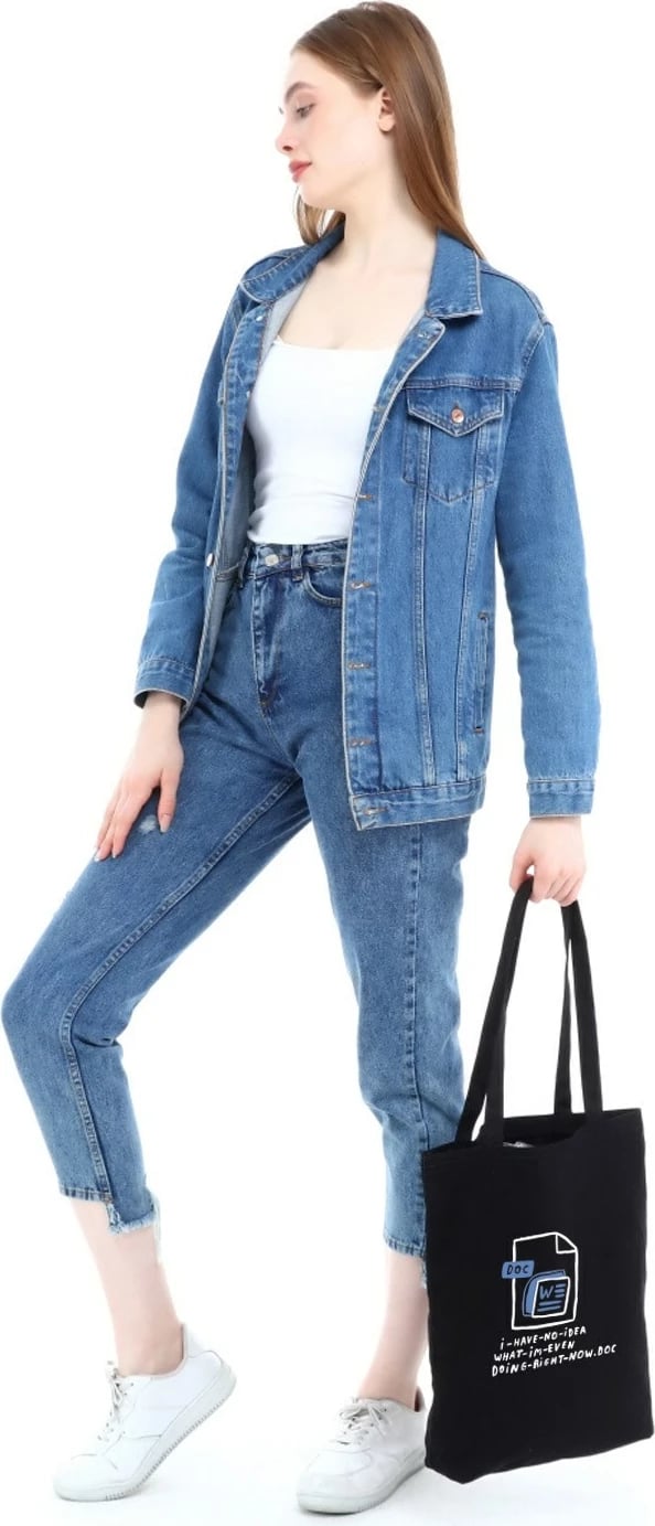 Çantë tote Pauldavis, ngjyrë e zezë, Zoozie Bags, 35x40x8 cm