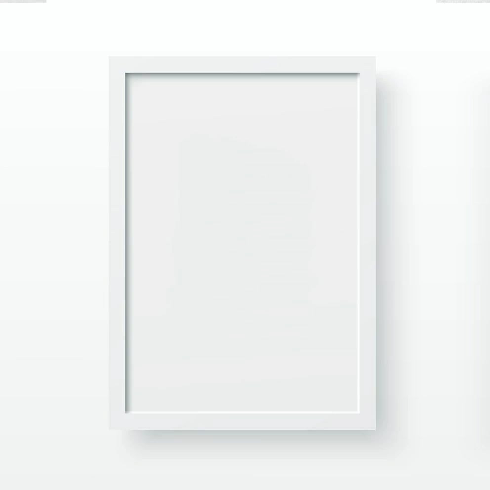 Kornizë e bardhë për mur Wallity, A3