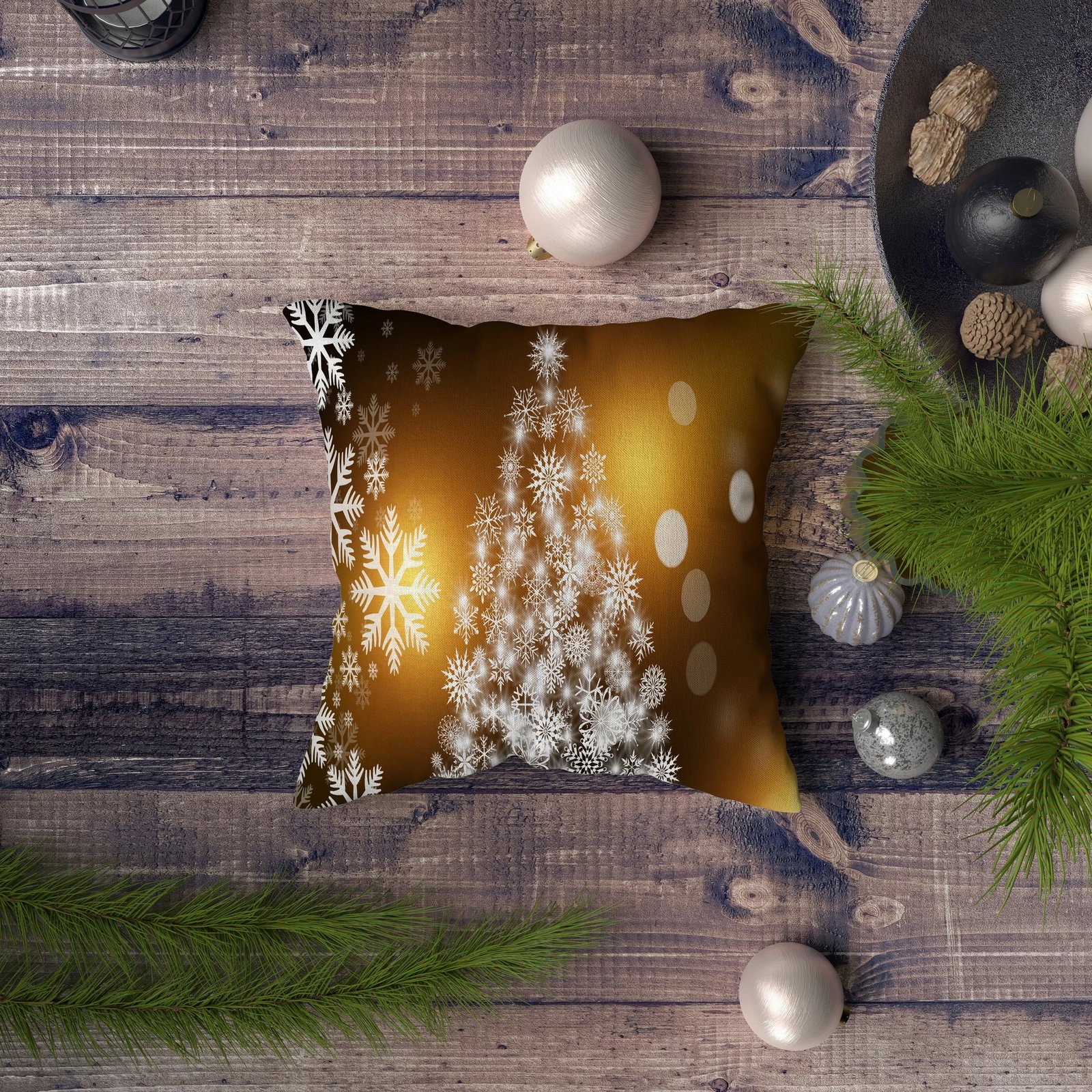 Jastëk dekorativ Aberto Design, NYXMAS036, shumëngjyrësh, 43x43cm