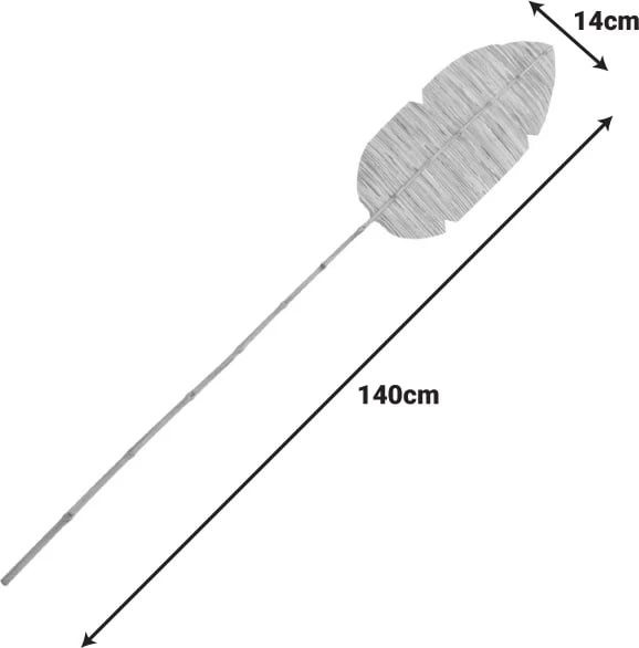 Gjethe dekorative Bantou, gjethe banane, ngjyrë natyrale, 200cm