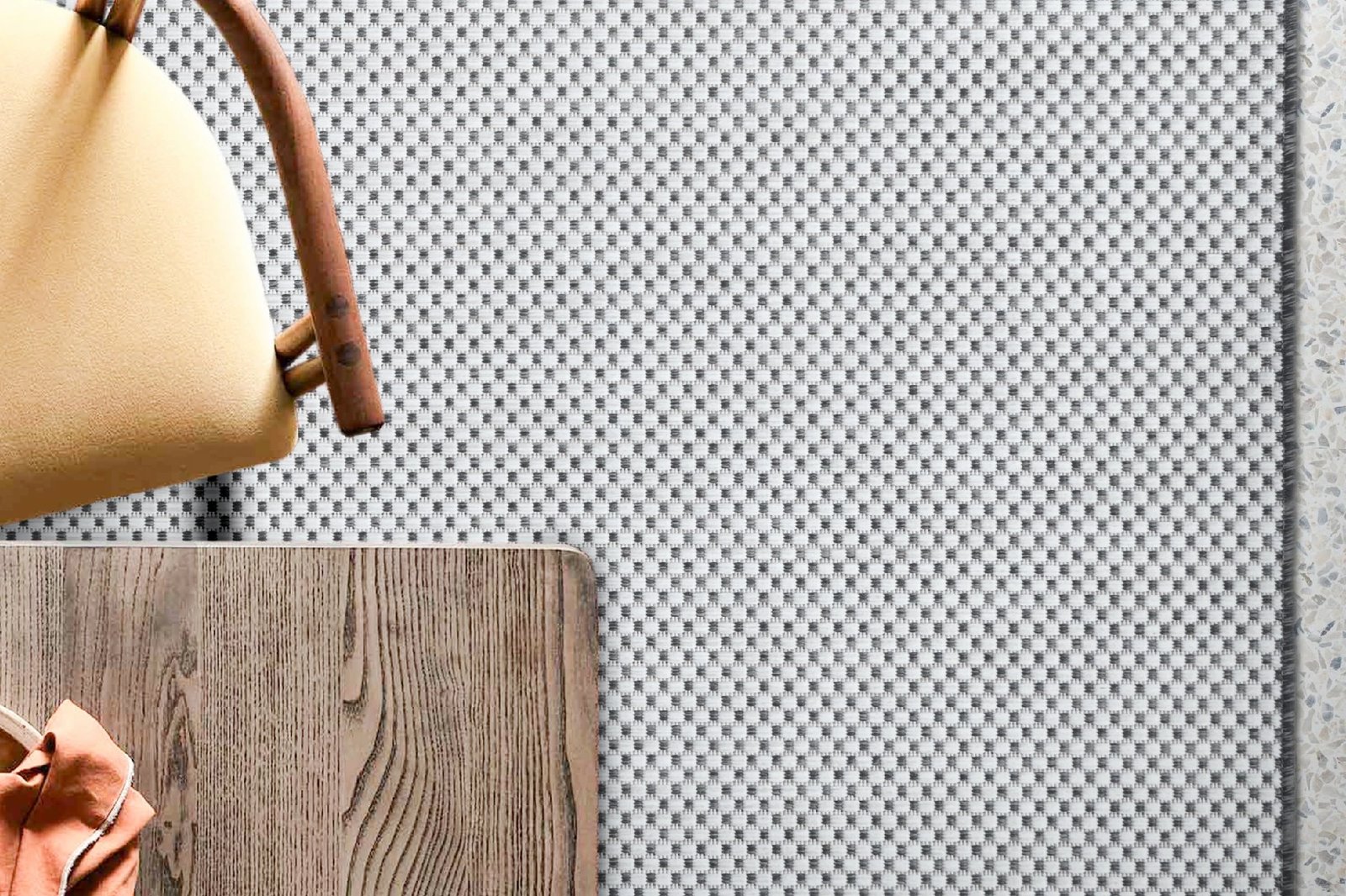 Qilim (50x80), Conceptum Hypnose, 20521A Fresco, ngjyrë e zezë dhe e bardhë