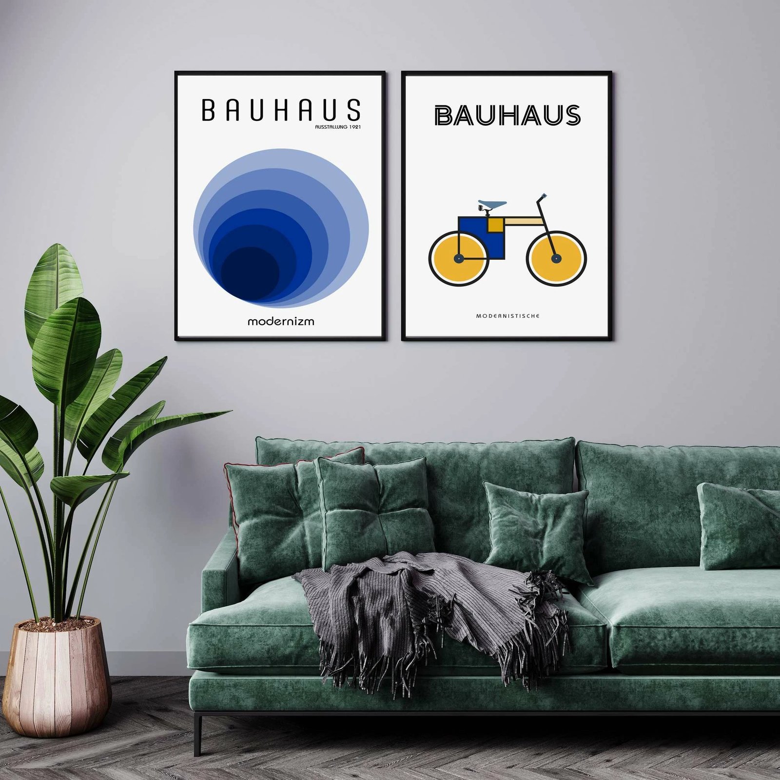 Pikturë dekorative me kornizë MDF (2 copë), Wallity, Mp2-00109, 21x30cm