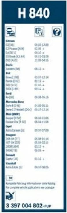 Fshirese Xhami Pasme Mercedes B W245 98- 29cm