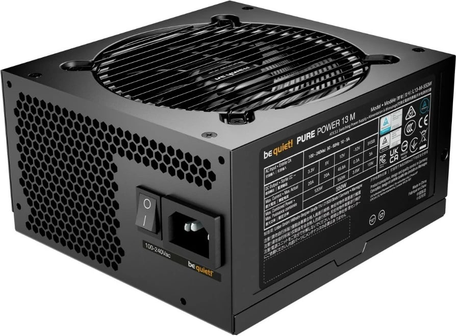 Kasë furnizimi Be quiet! Pure Power 13 M, 550W, 80 PLUS Gold, modulare, e zezë