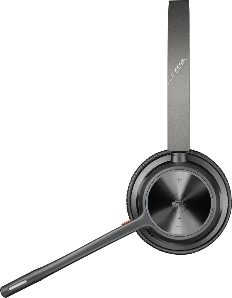 Kufje Poly Voyager 4320-M me mikrofon, BT700 dongle dhe qëndrim karikimi, e zezë Kufje Poly Voyager 4320-M me mikrofon, BT700 dongle dhe qëndrim karikimi, e zezë